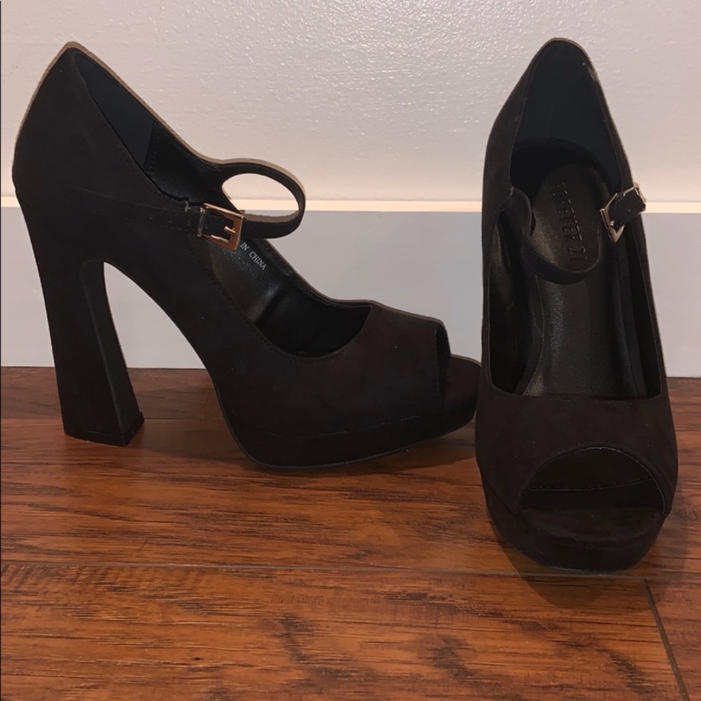 Forever21 Black Heels